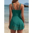 thumbnail image 5 of Asoul One Piece Mesh Sheer Swimdress for Womens Tummy Control Swimsuit Full Coverage Bathing Suits, 5 of 8