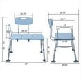 Zimtown Bath & Shower Transfer Bench Adjustable Handicap Shower Chair
