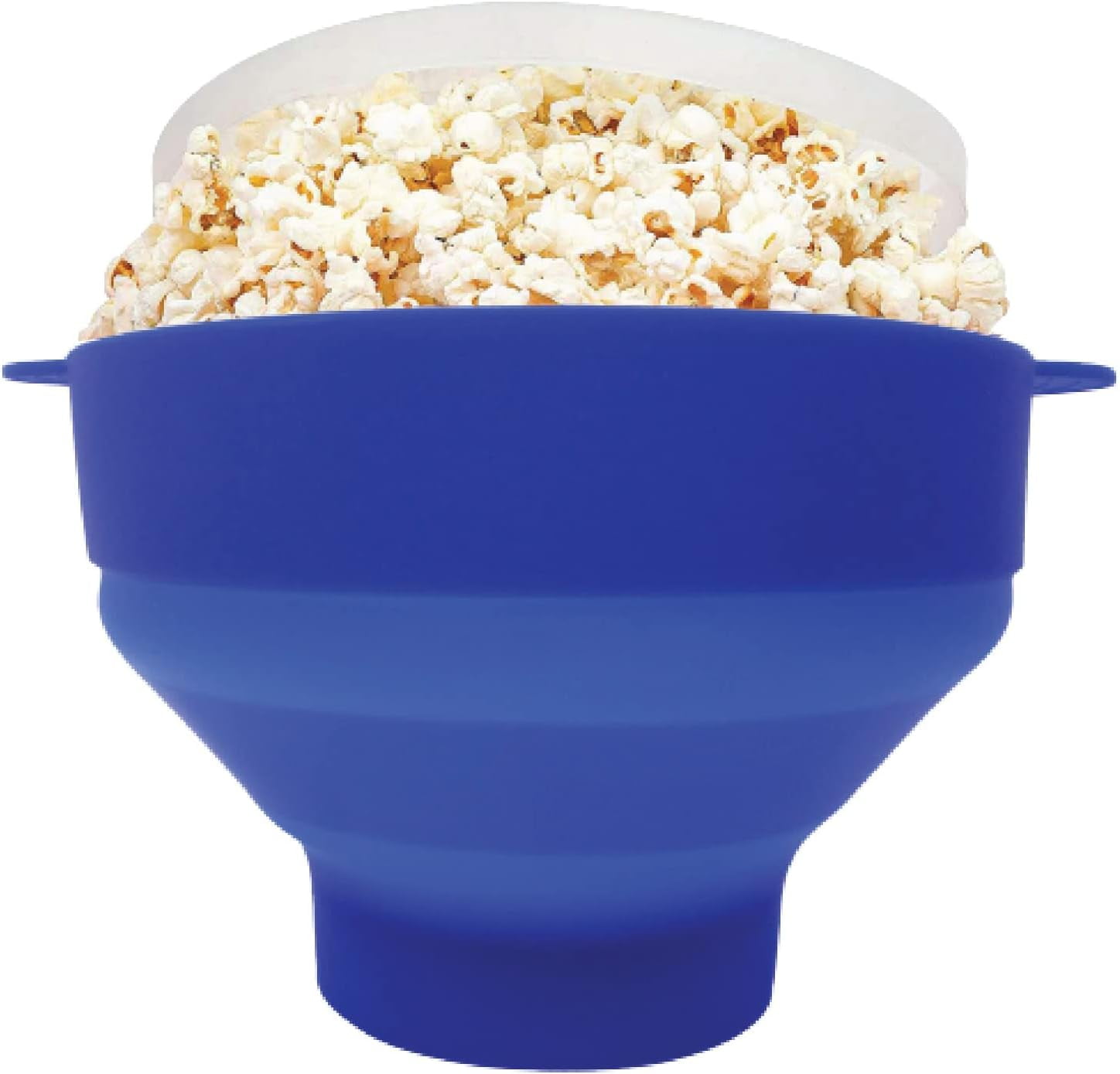 Microwave Popcorn Popper (Blue Crab), Collapsible Bowl, Silicone