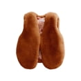 thumbnail image 1 of MIASHUI Vestes d'Hiver pour Enfants Filles Tout-Petits Chaudes Épaissies Sans Manches, Café, 4-5 Ans, 1 of 5