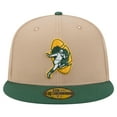 thumbnail image 2 of Men's New Era Tan Green Bay Packers  Throwback Logo Main 59FIFTY Fitted Hat, 2 of 6