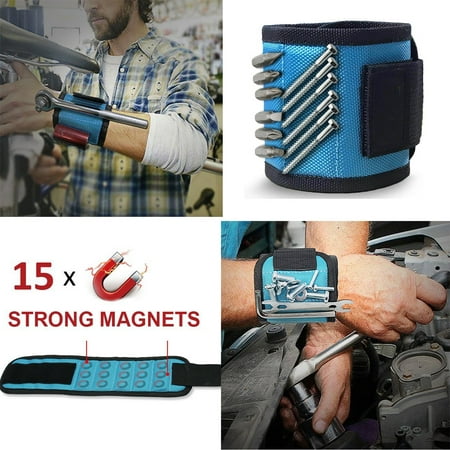 Magnetic Wristband Pocket Tool Belt Pouch Bag Screws Holding Working