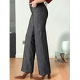thumbnail image 5 of Women'S High Waist Loose Straight Casual Pants with Pockets Gray S, 5 of 7