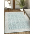thumbnail image 3 of CAMILSON Oriental Retro Persian Traditional Vintage Distressed Non-Shedding Indoor Area Rug(4010-Teal 5x7), 3 of 9