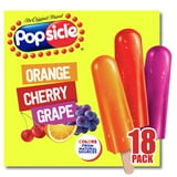 Popsicle Orange Cherry Grape Ice Pops 40 Calories, 18 Count - Walmart.com