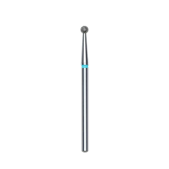 Diamond nail drill bit, "ball", blue, head diameter 2,5 mm -FA01B025