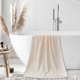 thumbnail image 3 of Toalla de baño de terciopelo, tamaño adulto, muy absorbente y de secado rápido para cabello y cuerpo, suave con la piel y sin pelusa, ideal para uso diario en casa, gimnasio y playa. Aestivo, 3 of 8