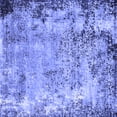 thumbnail image 1 of Ahgly Company Indoor Square Oriental Blue Industrial Area Rugs, 7' Square, 1 of 4