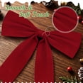 thumbnail image 7 of Yexmas 24pcs Burgundy Velvet Christmas Bows, Xmas Ribbon Bows Ornaments for Christmas Tree, Gift Wrapping,Crafts,Party, Wreath Garland Holiday Decor, 7 of 7