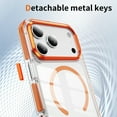thumbnail image 6 of Designed For iPhone 17 Phone Case,Two-color,Compatible with Mag-Safe,Crystal Transparent Back,PC + TPU Hybrid Drop Protection,Ultra Slim Shockproof Anti-fall,Durable Phone Case,Orange, 6 of 9