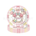 thumbnail image 4 of Lindo juego de vajilla para fiesta de cumpleaños con melodía de Sanrio, pancarta para tarta, adorno desechable, bandera colgante, globos con melodía, decoración de cumpleaños, 4 of 6