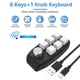 thumbnail image 2 of Teclado inalámbrico Bluetooth/USB RGB, 6 teclas + 1 perilla de volumen, Teclado mecánico personalizado, teclado Macro programable de intercambio en caliente, 2 of 5