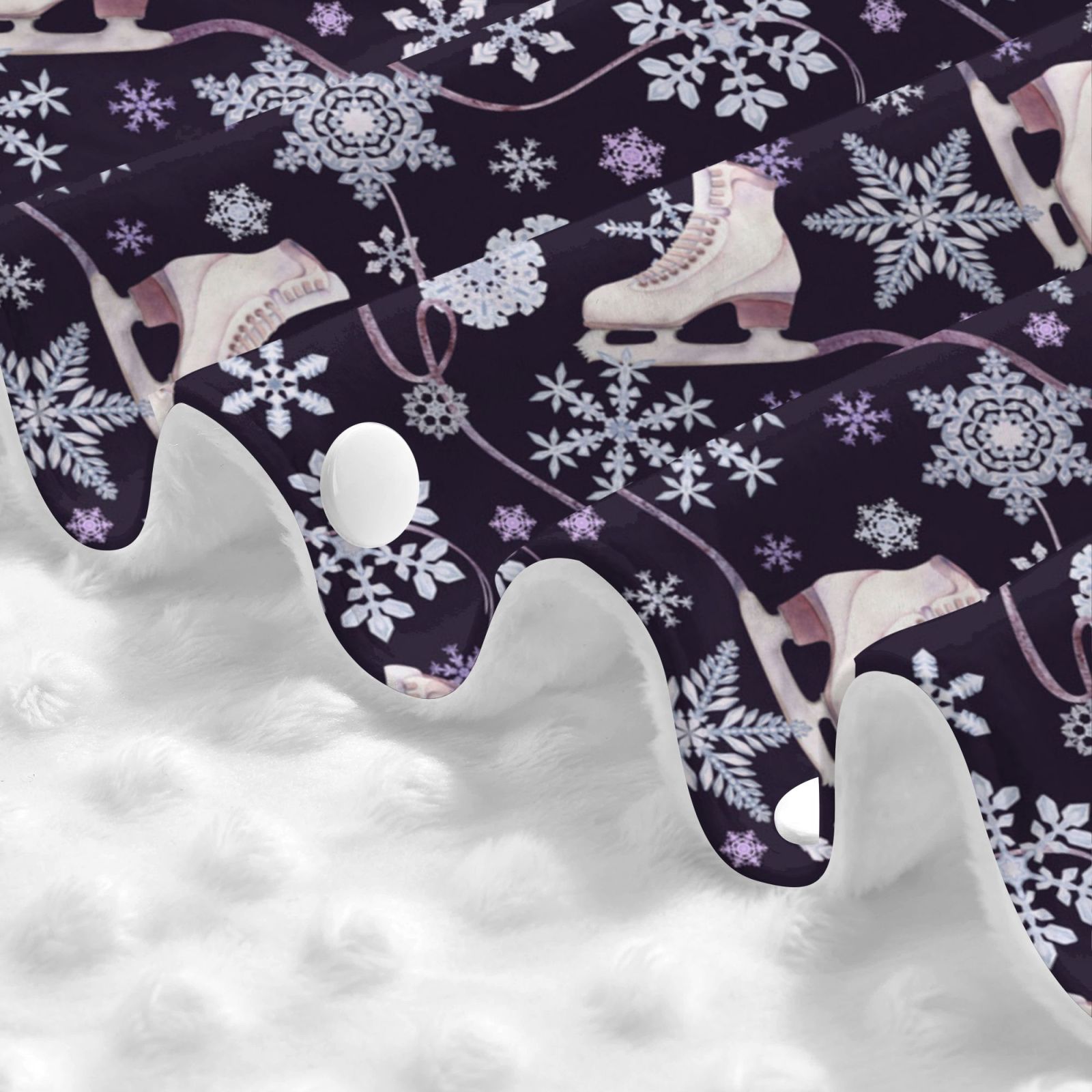 Car Seat Cover Baby - Elegant ice skates snowflakes A Breathable Infant Car Seat Cover for Baby Carseat, Lightweight Comfort Baby Essentials Must Haves Newborn Stuff for Girl Boy
