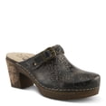 thumbnail image 3 of Spring Step L'Artiste Calliroe Open-Back Clogs | Hand-Painted Leather Slip-On with Floral Details, 3 of 9