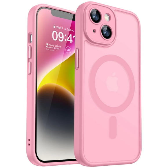 Funda magnética CANSHN para iPhone 14 6.1 - Rosa