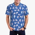 thumbnail image 1 of Balery Cute Shark Camisa Polo de Hombre con Estampado, de Manga Corta y Tejido Medio, Camisa Tipo Golf Polo-Small, 1 of 6