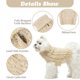 thumbnail image 3 of Suéter para perros pequeños, abrigo de invierno clásico de punto trenzado para perros ColdyEl suéter de punto dulce está hecho de ropa para el clima para perros pequeños Pupp, 3 of 5