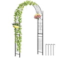 thumbnail image 1 of Outsunny Garden Arch, Outdoor Trellis Arbor, Black, 1 of 10