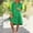 🔥 Green, variant on Summer Dress V Neck Short Sleeve Linen Dress Solid Color Loose Fit Plus Size Womens Sundress Comfy Beach Supplies for Summer and Vacation Orange XXL