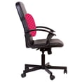 thumbnail image 3 of Boston Lumbar Pillow, Upside Down Messy Arrangement of Boston Letters on Pink Background, Soft Back Cushion for Office Chairs with Adjustable Straps, 14" x 13", Hot Pink Magenta, by Ambesonne, 3 of 7