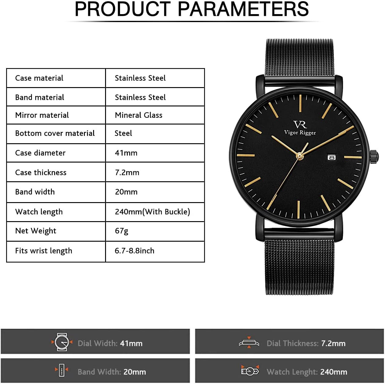 Vigor rigger hotsell watch price