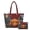 Christmas Highland Cow Pattern, variant on Purses and Handbags Set for Dating Travel, Soft Casual Women's Quilted Bag 2 Packs Quilted Shoulder Bags Halloween Highland Cow Pattern