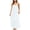 White, variant on Hurxie Women's Sleeveless Long Nightgown Dresses with Floral Lace Green,2XL