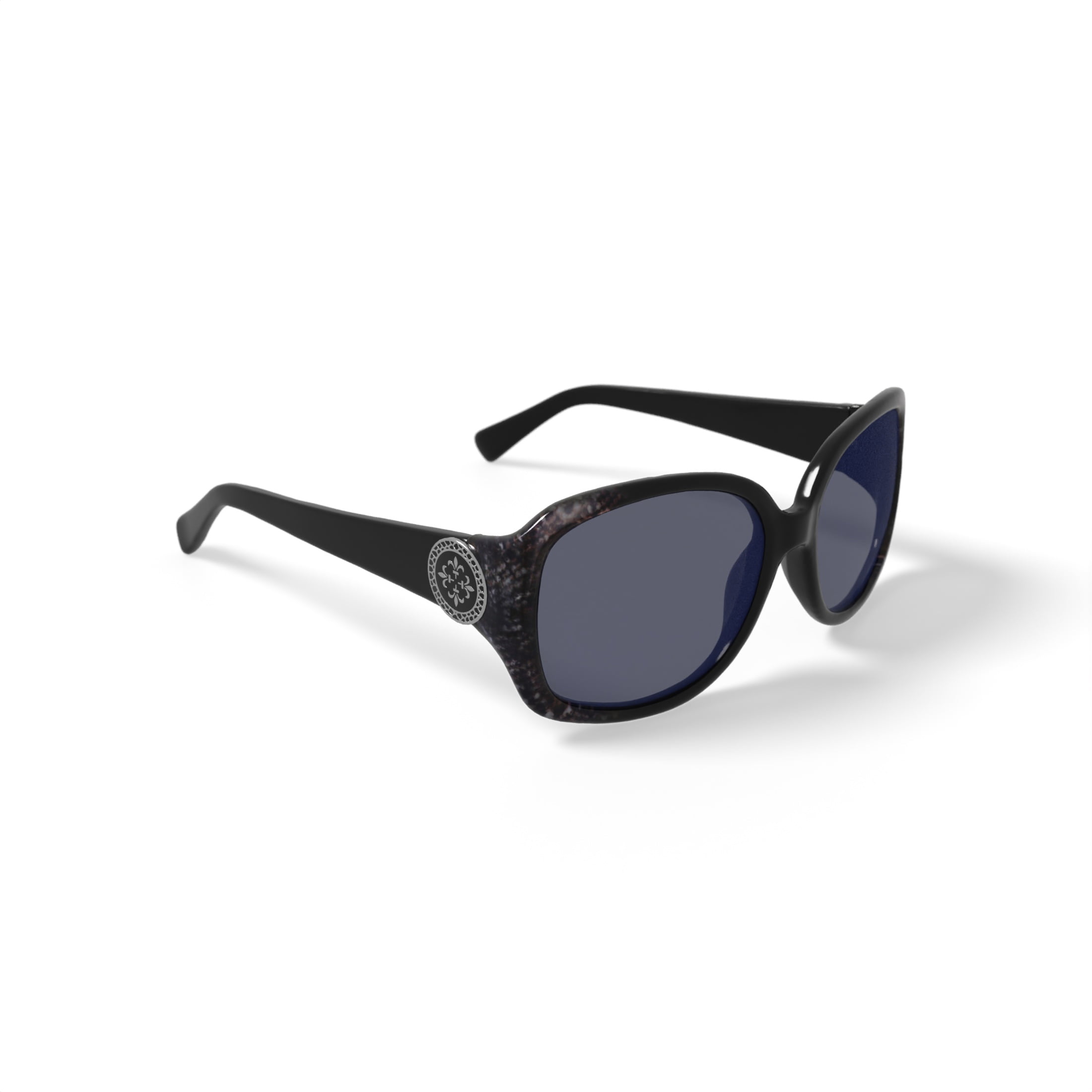 Walmart Women's Fashion Sunglasses, FM13024, 57-16-135, Black, with Case
