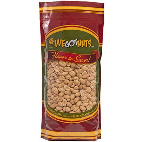 We Got Nuts Jumbo Blanched Unsalted Roasted Peanuts, 80 oz