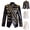 Black, variant on UVEASISHA Chinese Style Jackets for Men Stand Collar Embroidery Tuxedo Single Breasted Stylish Sequin Performance Suit Jackets for Dinner Party Sales Today,Black,XL