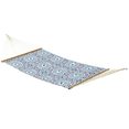 thumbnail image 3 of Fab Habitat Farmhouse Recycled Polyester Hammock - Mosaic Tile - Blue - Indoor/Outdoor, Quick Dry, 2 Person 460 lbs Capacity - Patio, Poolside, Backyard, Garden, Beach, Balcony - 12-14 ft Adjustable, 3 of 9