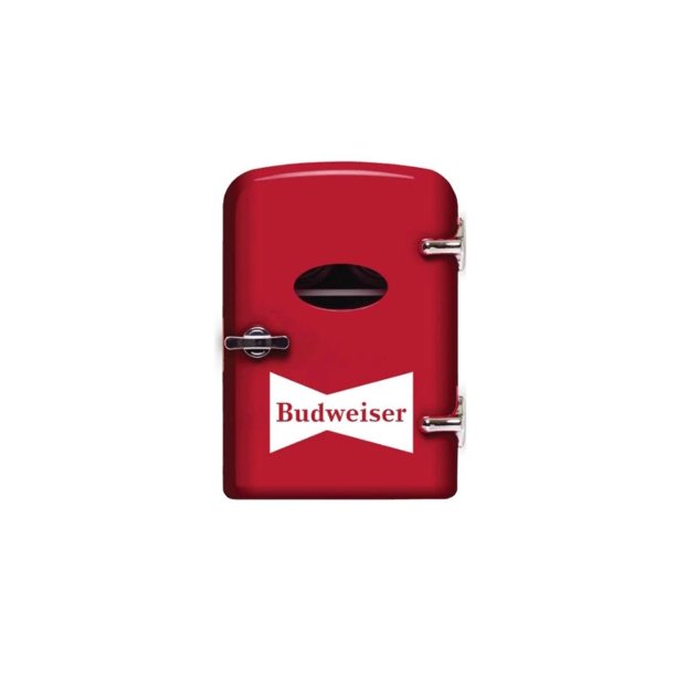 Budweiser Portable 6can 4 Liters Mini Fridge MIS135BUD Red