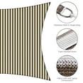 thumbnail image 4 of Yescom 13x10Ft 97% UV Block Rectangle Sun Shade Sail Outdoor Patio Pool Garden Yard Lawn Carport Net Coffee+White, 4 of 9