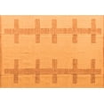 thumbnail image 1 of Ahgly Company Indoor Rectangle Solid Orange Modern Area Rugs, 8' x 12', 1 of 4