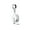 Silver-Tone, variant on Womens .925 Sterling Silver Oval Graduate Graduation Words Honor Student Dangle Charm Bead for Bracelet