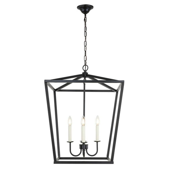 Maddox 4 light Black pendant