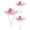 3 * Pink, variant on 3 Pack Women's Western Felt Cowgirl Hat Cowboy Hat with Fluffy Feather Brim for Bachelorette Halloween Festival Theme Party Costume Accessories