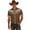Brown@GC@, variant on Mens Buttons Down Shirts Short Sleeve Shirts for Men Trendy Western Cowboy Graphic Lapel Soft Lightweight Tops