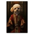 thumbnail image 3 of Poodle Pet Portrait in a Royal Costume Dog in a Costume Portrait Dog in Attire Portrait Canvas Print Medieval Pet Portrait Renaissance Animal Portrait on Canvas, 3 of 6