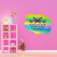 thumbnail image 3 of She Began To Fly Caterpillar Thought Life Is Over Motivating Quote Wall Art Sticker Designs Vinyl Stickers For Home House Walls Rooms Windows Bedroom Decoration Size (26x26 inch), 3 of 3
