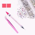 thumbnail image 4 of 1440 Pieces Crystal Crystal Rhinestones Nail Art Rhinestones with Pick Up Tweezers and Rhinestone Picker Dotting Pen, For Nail Polish, Apparel, DIY Crafts, 4 of 9