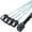 0.5m, variant on Tizuqe SFF-8643 to 4 Port 7Pin Breakouts Cable SFF8643 to 7 Pin Power Adapter Cable Data Transmission Cable for PC Servers
