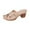 Beige, variant on NOKIO Women's Beach Slope Heel Slippers Hollow Casual Slippers Slope Bottom Shoes Retro Sandals Women's Open Toe Heels Sandals Low Block Heeled Sandal Slip on Mules Comfortable Casual Dress Shoes