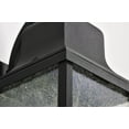 thumbnail image 2 of Nuvo Lighting Lawrence 1 Light Medium Wall Lantern Matte Black with Clear Seeded Glass, 2 of 20
