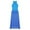 Blue, variant on TiaoBug Girls Lyrical Dance Dress Mock T-Neck Leotard Mesh Maxi Skirt 8-16 Purple 14
