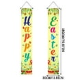 thumbnail image 3 of PATLOLLAV Easter Porch Sign Happy Easter Hanging Banners Cartoon Rabbit Bunny Egg Door Sign Colorful Easter Spring Door Banner for Indoor Outdoor Home Party Wall Decoration, 12 x 72 Inch, 3 of 3