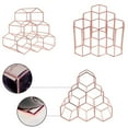 thumbnail image 3 of Shengyu Tabletop Wine Rack 6 Bottle Wine Holder Modern Metal Wine Rack Desktop Wine Bottle Holder Rose gold, 3 of 6