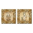thumbnail image 1 of Popular Animal Giraffe Print Vanity Set Bath Pieces; Salle De Bain, Lavabo French Inspired Prints; Two 12x12's, 1 of 1