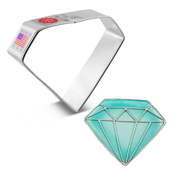 Ann Clark Gem Stone Cookie Cutter 3.5", Made in USA