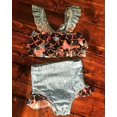 thumbnail image 5 of Baby Girl Cute Design Mermaid Swimsuits 2 Piece Ruffle Split Swimwear for 1-5 Years Old, 5 of 5